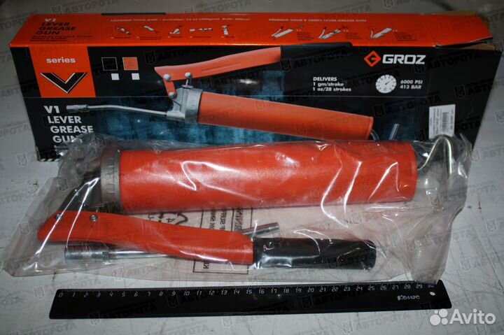 Шприц рычажно-плунжерный 500мл V1R/B (413 атм.) (т