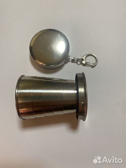 Фляга походная Экспедиция Новая в кожаном чехле