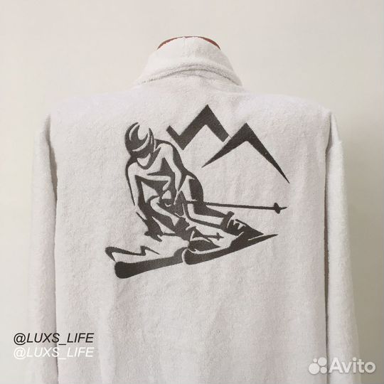 Плюшевый халат с именной вышивкой на заказ