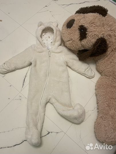 Комбинезон утепленный 80 baby go молочный