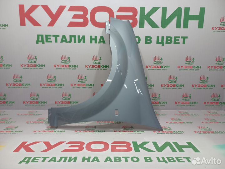 Крыло Ларгус ваз 21999 Logan серебристо - голубой