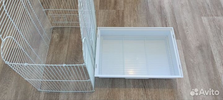 Клетка для птиц (раскладная) + кормовая ракушка