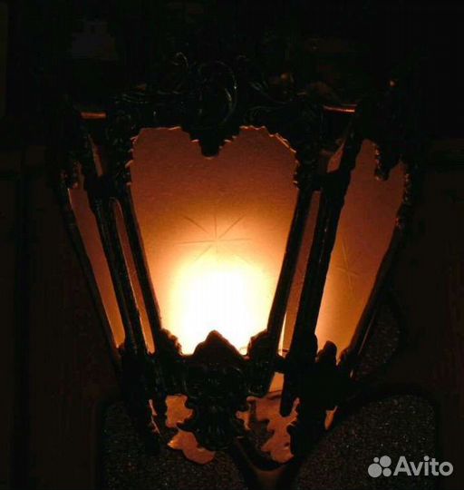 Люстра - фонарь из бронзы СССР винтаж раретет
