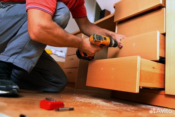 Установка кухонной мебели