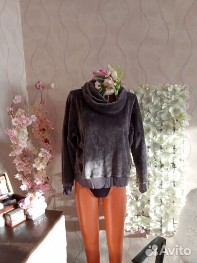 Свитер свитшот флисовый термо теплый 48-56