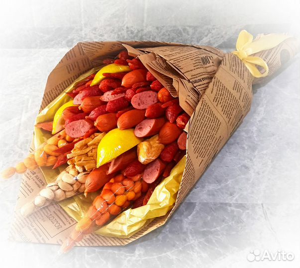 Букет мужской с колбасой