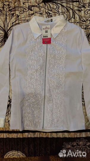 Блузка белая для девочек