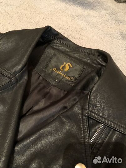 Куртка кожаная женская 46