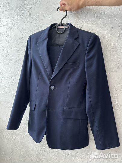 Костюм синий на мальчика, 146 см, Нина Онилова