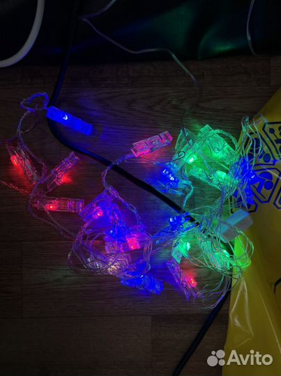 Гирлянда с прищепками