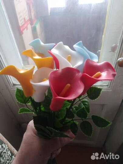 Цветы из мыла,каллы