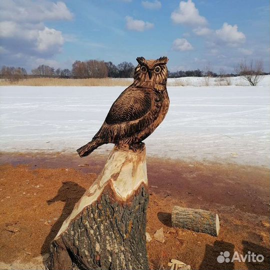 Фигуры садовые из дерева