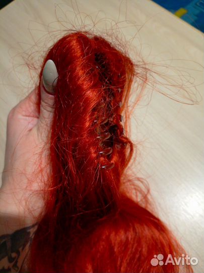 Волосы искусственные на заколке