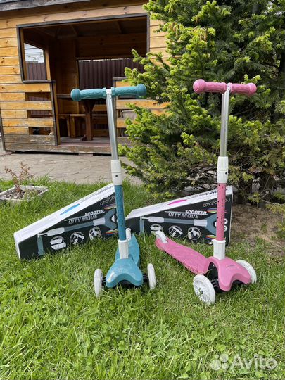 Самокат детский трехколесный новый