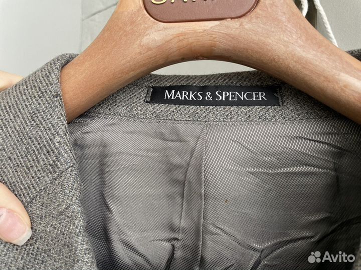 Новый мужской пиджак шерсть 54 56 Marks&Spencer