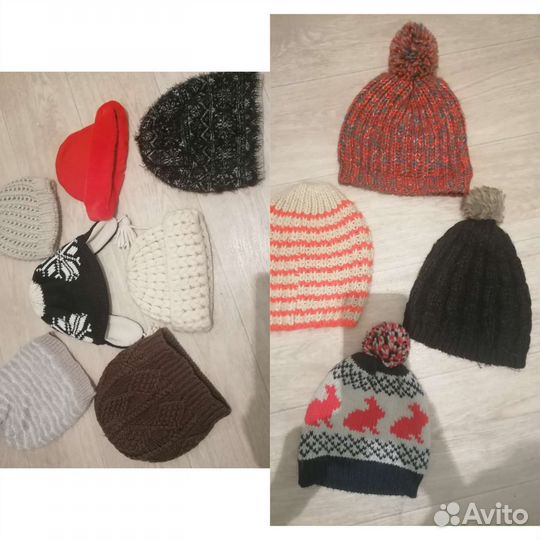 Шапка зимняя вязанная