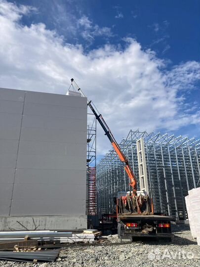 Аренда и услуги манипулятора, стрела 5 т, 15 м, борт 10 т, 6 м