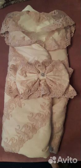 Конверт одеяло на выписку для девочки