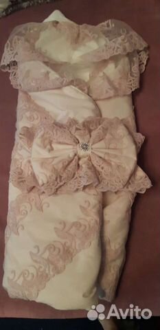 Конверт одеяло на выписку для девочки