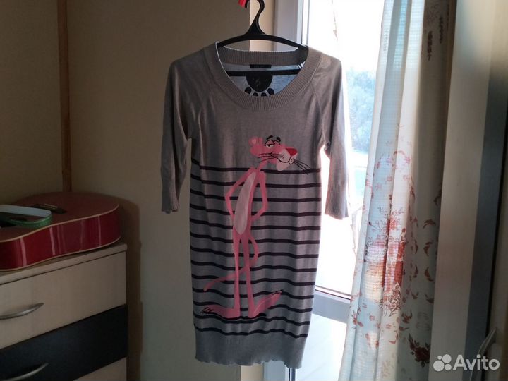 Платье трикотажное женское с принтом