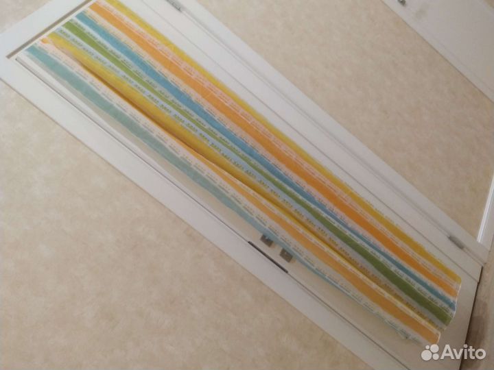 Шторы для детской в цветную полоску на ленте