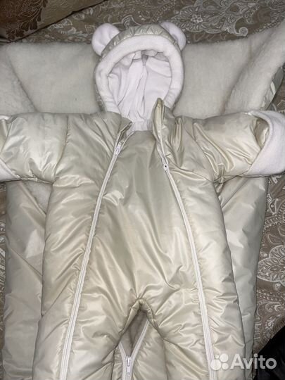 Комбинезон зимний для новорожденных