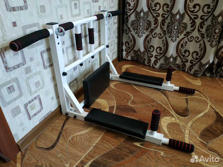 Турник 3в1 Усиленный 40х40 см Брусья + Пресс