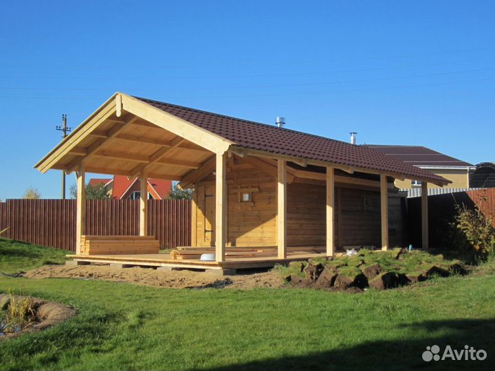 Пристройка веранд террасы хозблоки