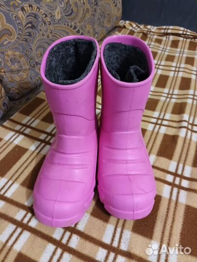 Резиновые сапоги для девочки 35 размер