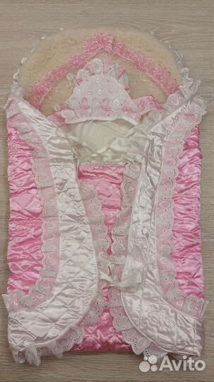 Конверт на выписку для девочки зима