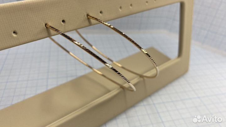 Золотые серьги конго