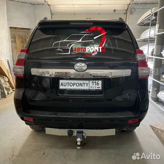 Фаркоп лк Прадо 150 с нержавеющей пластиной