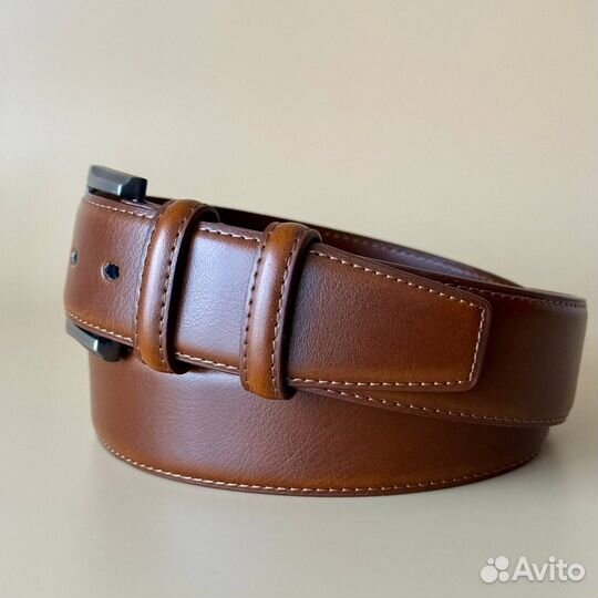 Ремень коричневого цвета кожа (новый)