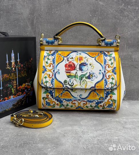 Сумка женская dolce gabbana натуральная кожа