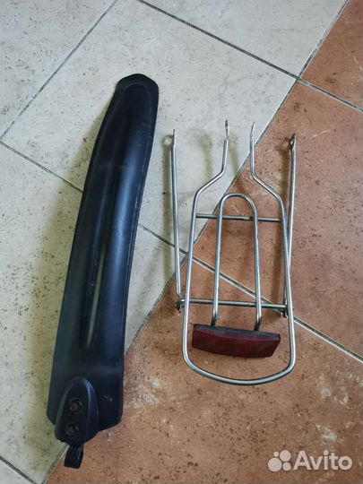 Крыло и багажник для велосипеда