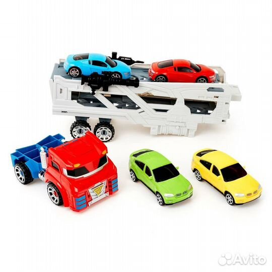 Машина-трансформер «Автобот» с машинами