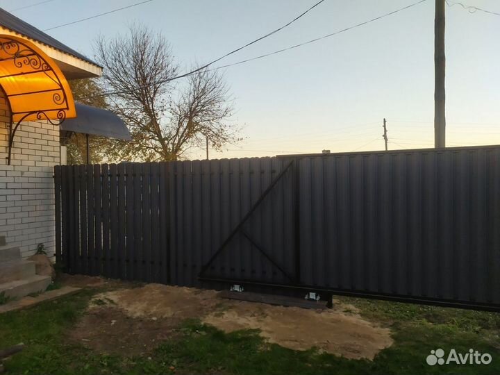 Откатные ворота под ключ