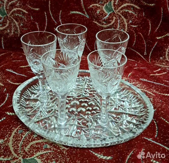 Хрустальные рюмки и фужеры СССР