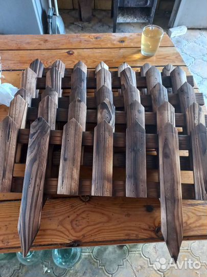 Декоративный деревянный забор