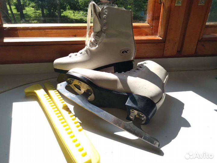 Коньки Princess Leather с насадкой на лезвие