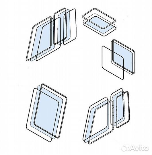 Стекло кабины трактора