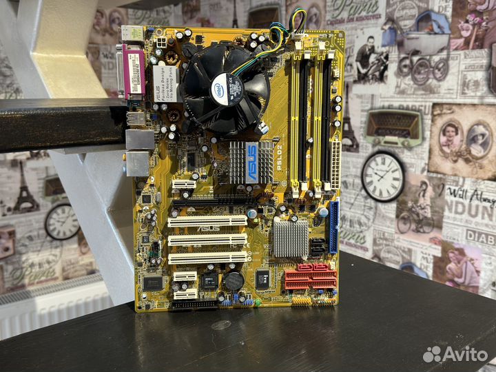 Материнская плата + процессор lga 775