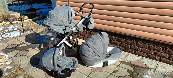 Коляска 3 в 1 бу