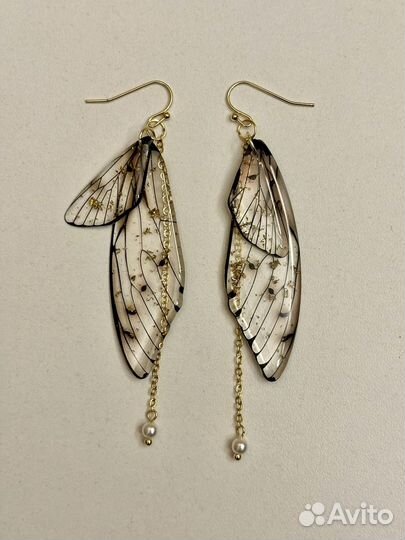 Серьги крылышки 2