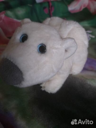 Игрушка мягкая белый медвежонок Leonune Toys