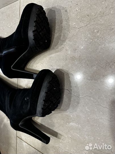 Сапоги Sergio Rossi 39 р натуральная замша