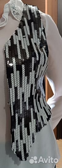 Жилетка с пайетками