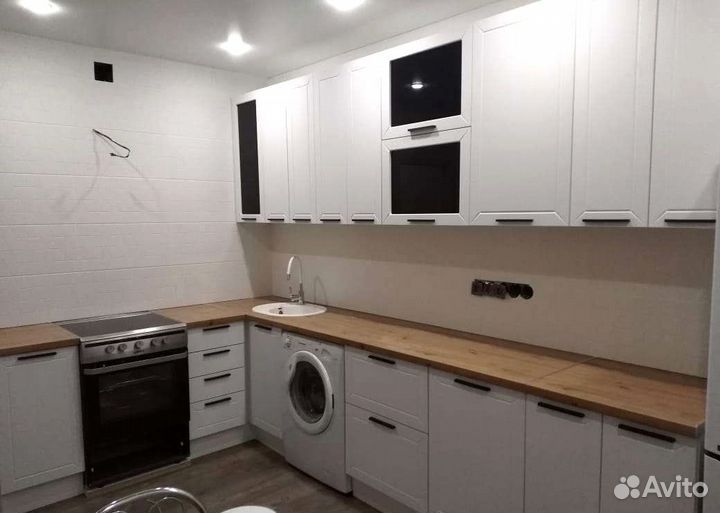 Кухонный гарнитур белый модульный новый