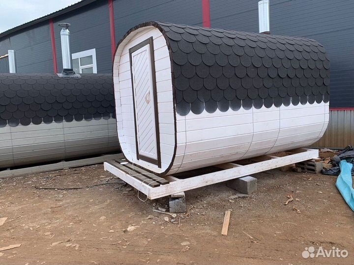 Баня бочка квадро с доставкой