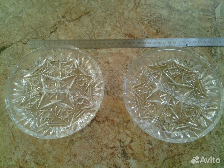 Менажница. Хрусталь. СССР. 2 шт